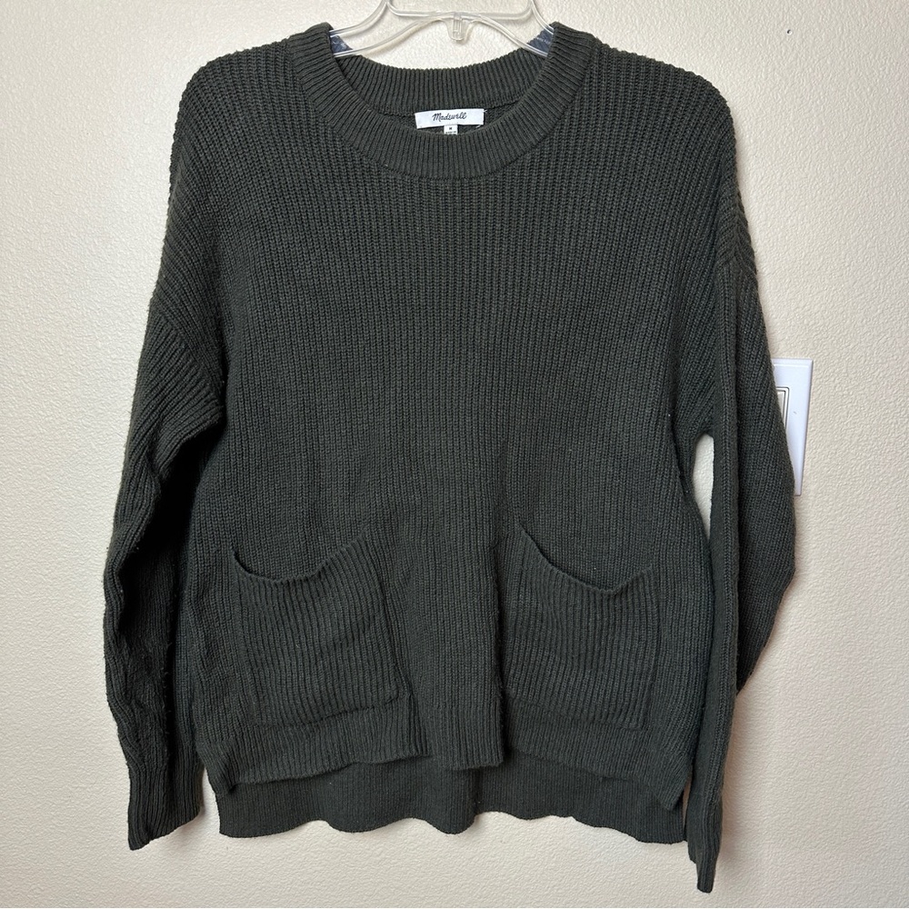 Madewell 2 Pocket Sweater Moss | Size M
